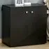 2 Door Storage Cabinet - Black