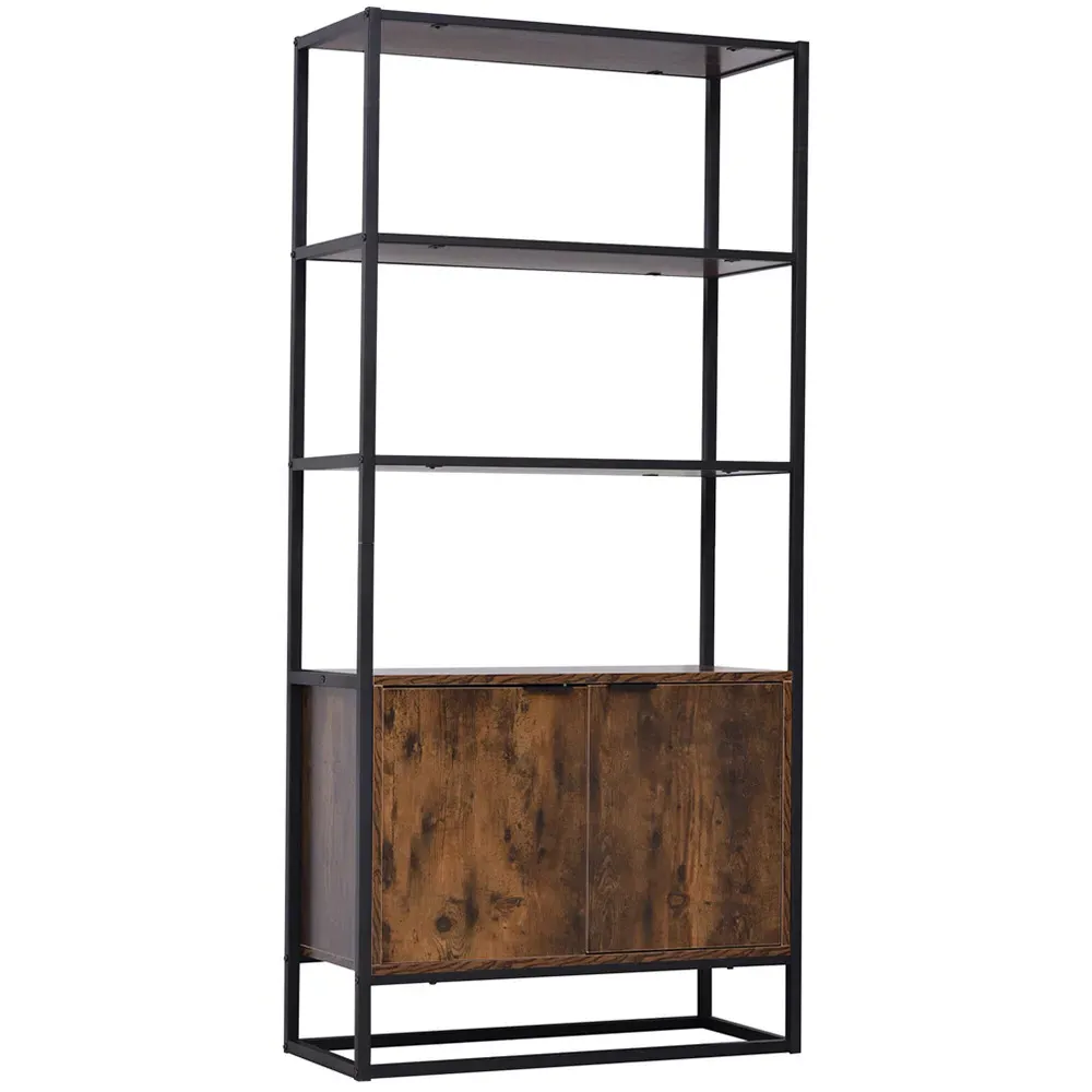 2 Door Storage Cabinet - Brown