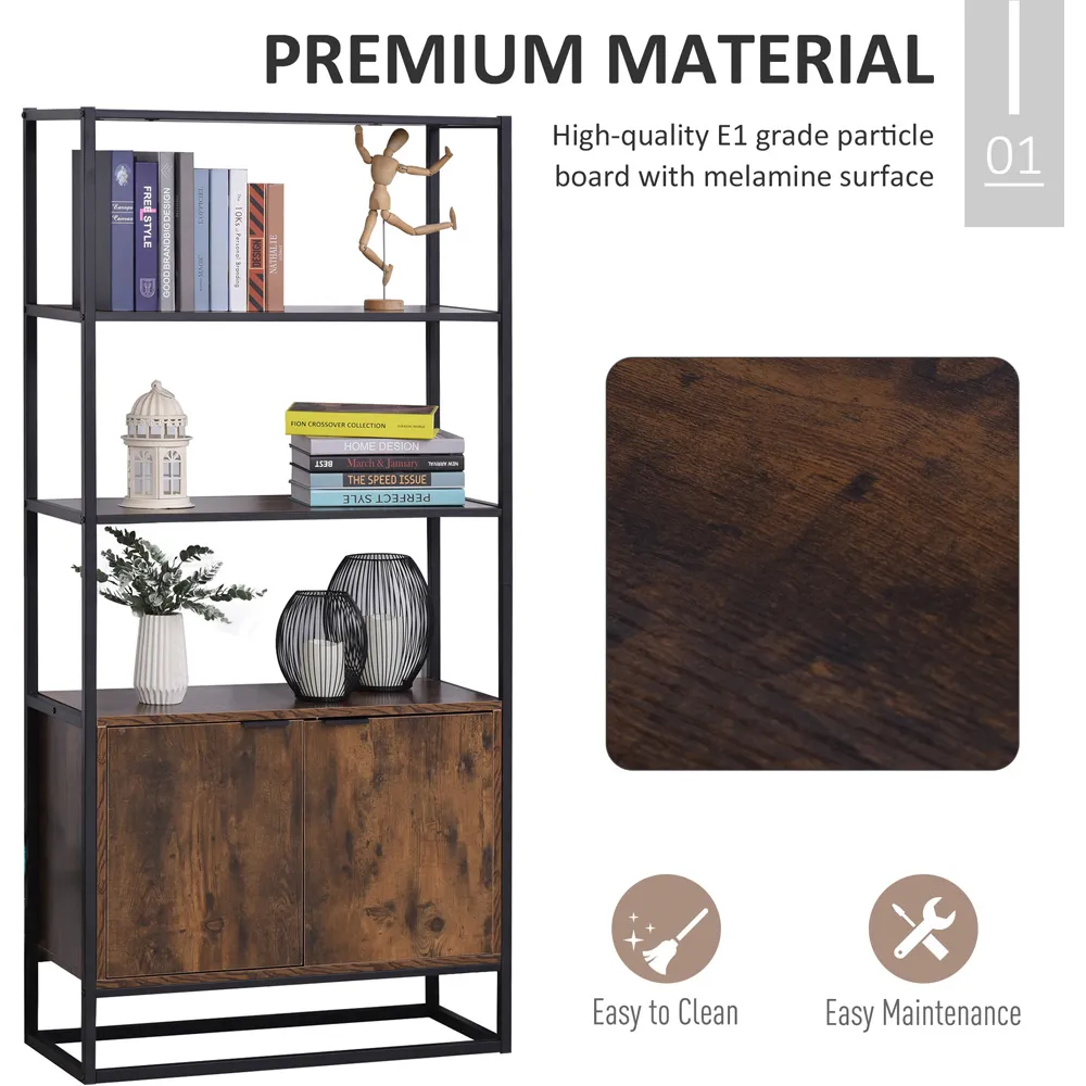 2 Door Storage Cabinet - Brown