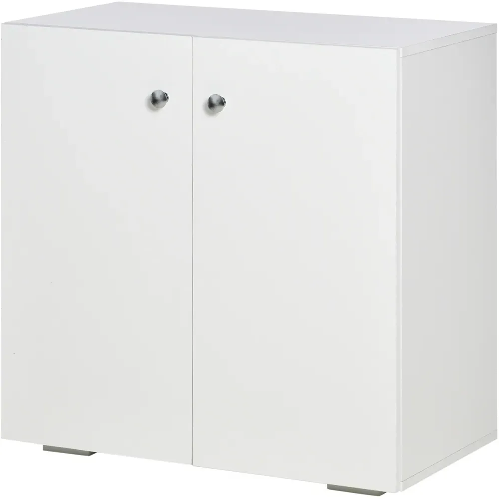 2 Door Storage Cabinet - White