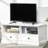 2 Drawer 2 Shelf TV Cabinet - White
