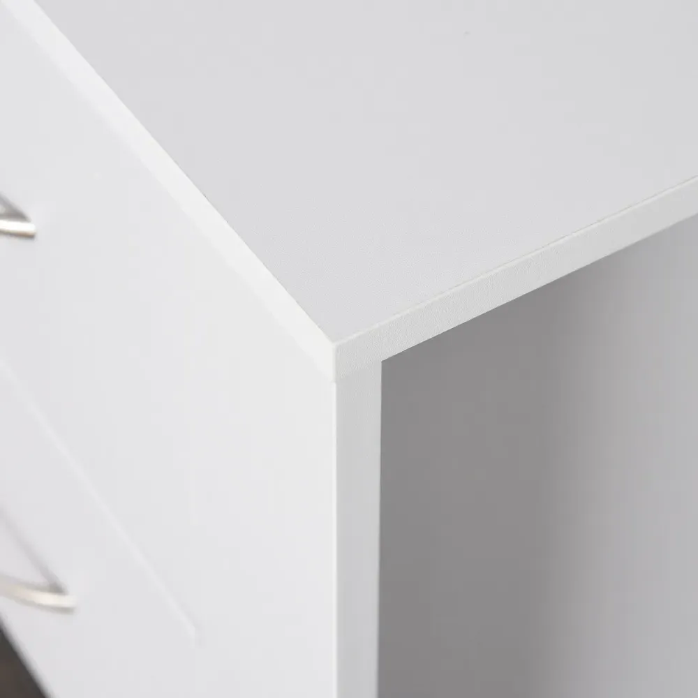 2 Drawer Bedside Table - White