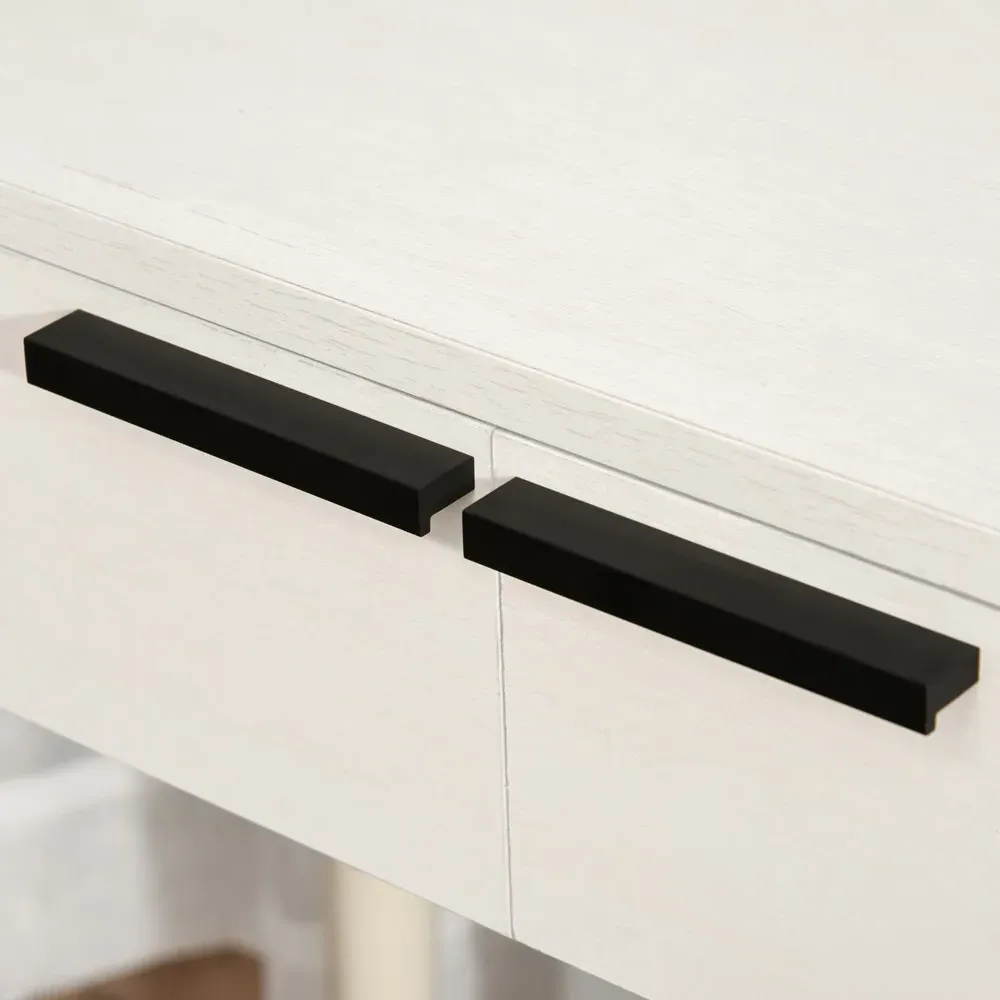 2 Drawer Dressing Table Set with Mirror - White