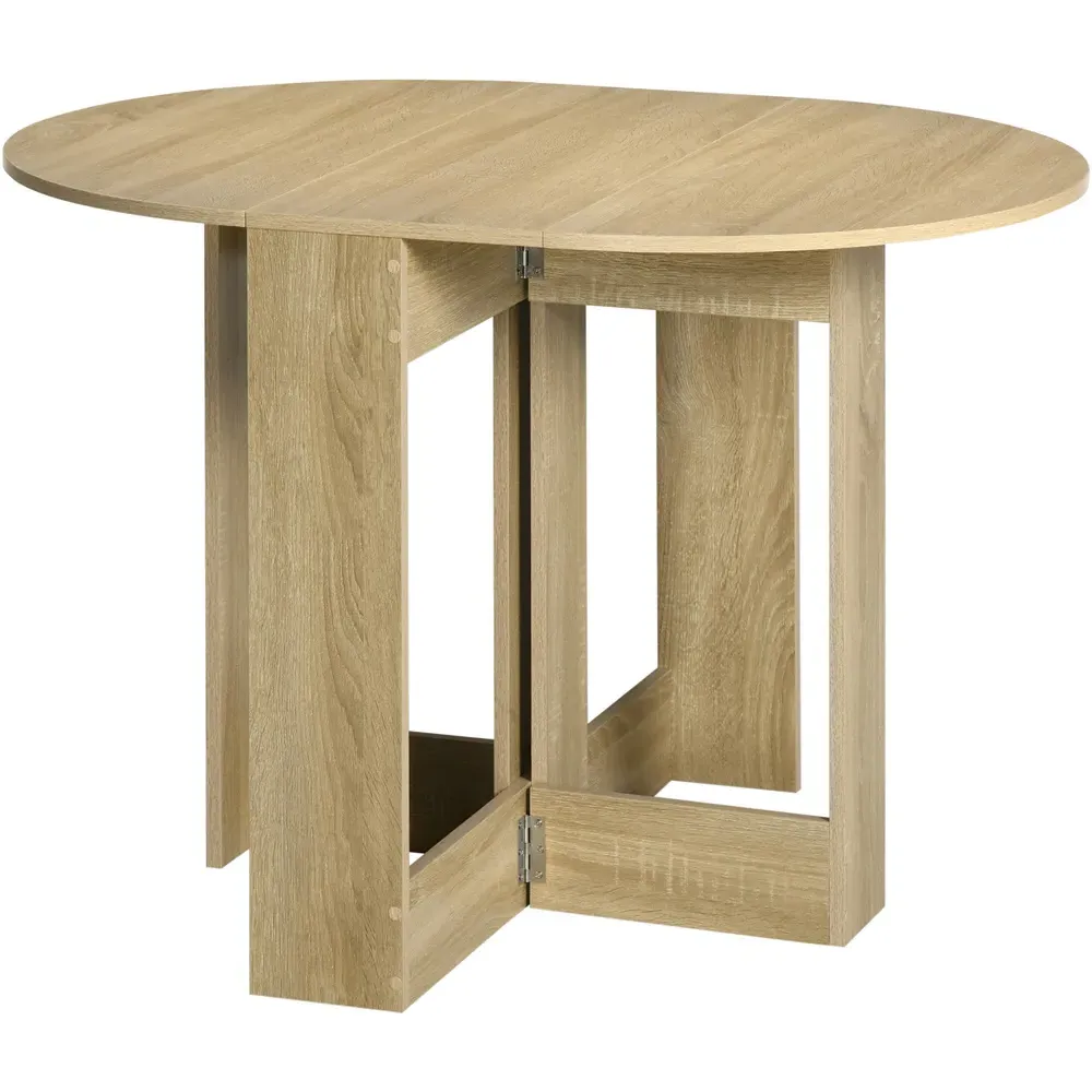 2-Seater Drop Leaf Dining Table - Brown, Oak