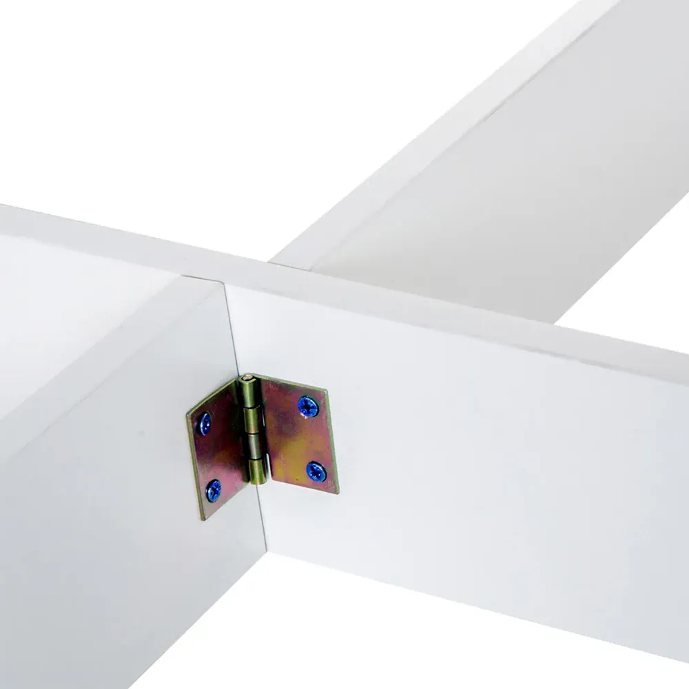 2 Seater Folding Dining Table - Oak, White