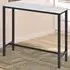 2 Seater Marble Effect Dining Table - White and Black