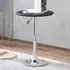 2 Seater Round Adjustable Height Swivel Bistro Table - Black