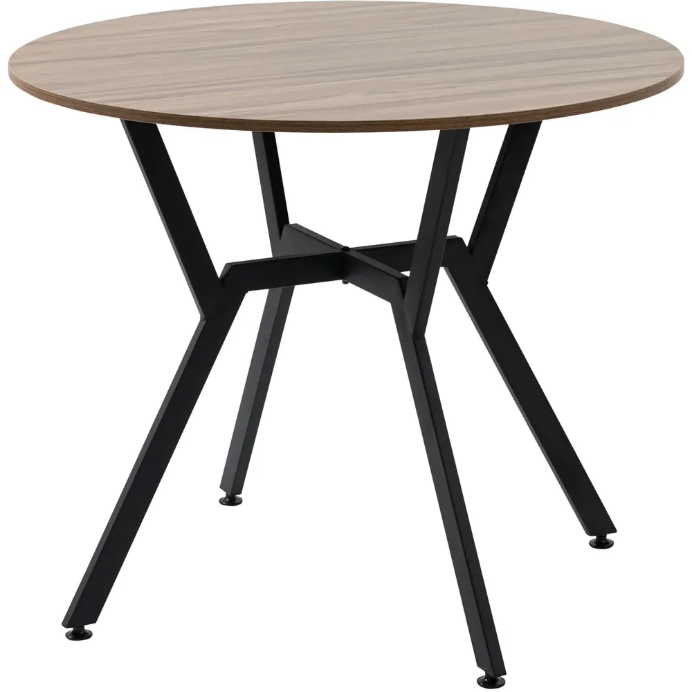 2-Seater Round Dining Table - Brown