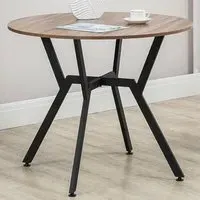 2-Seater Round Dining Table - Brown