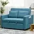 2-Seater Sofa Bed with Storage - Blue