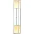 2 Shelf Floor Lamp with Dual Ambient Light - Grey