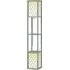 2 Shelf Floor Lamp with Storage - Grey