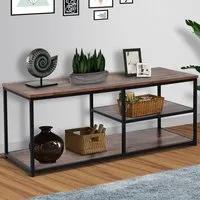 2 Shelf TV Cabinet - Brown