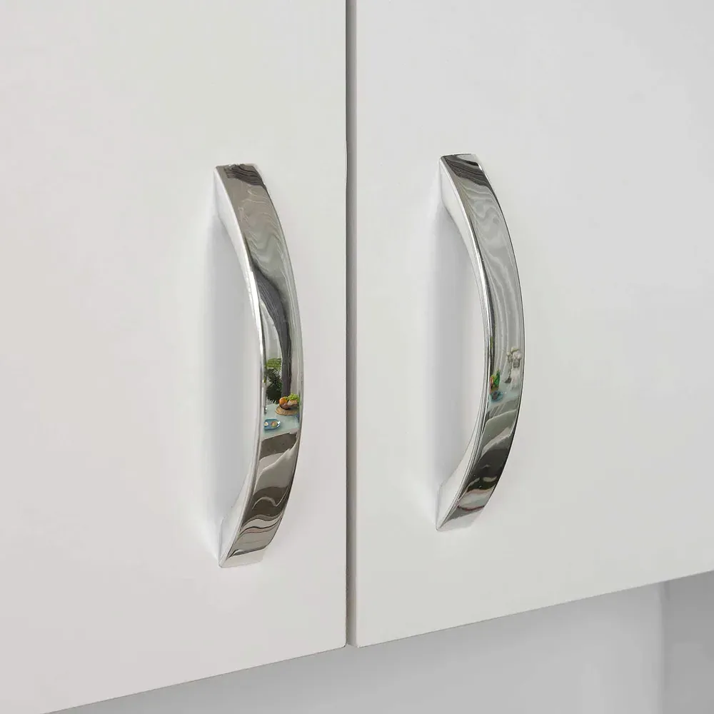 3 Door 3 Drawer Kitchen Storage Cabinet - White