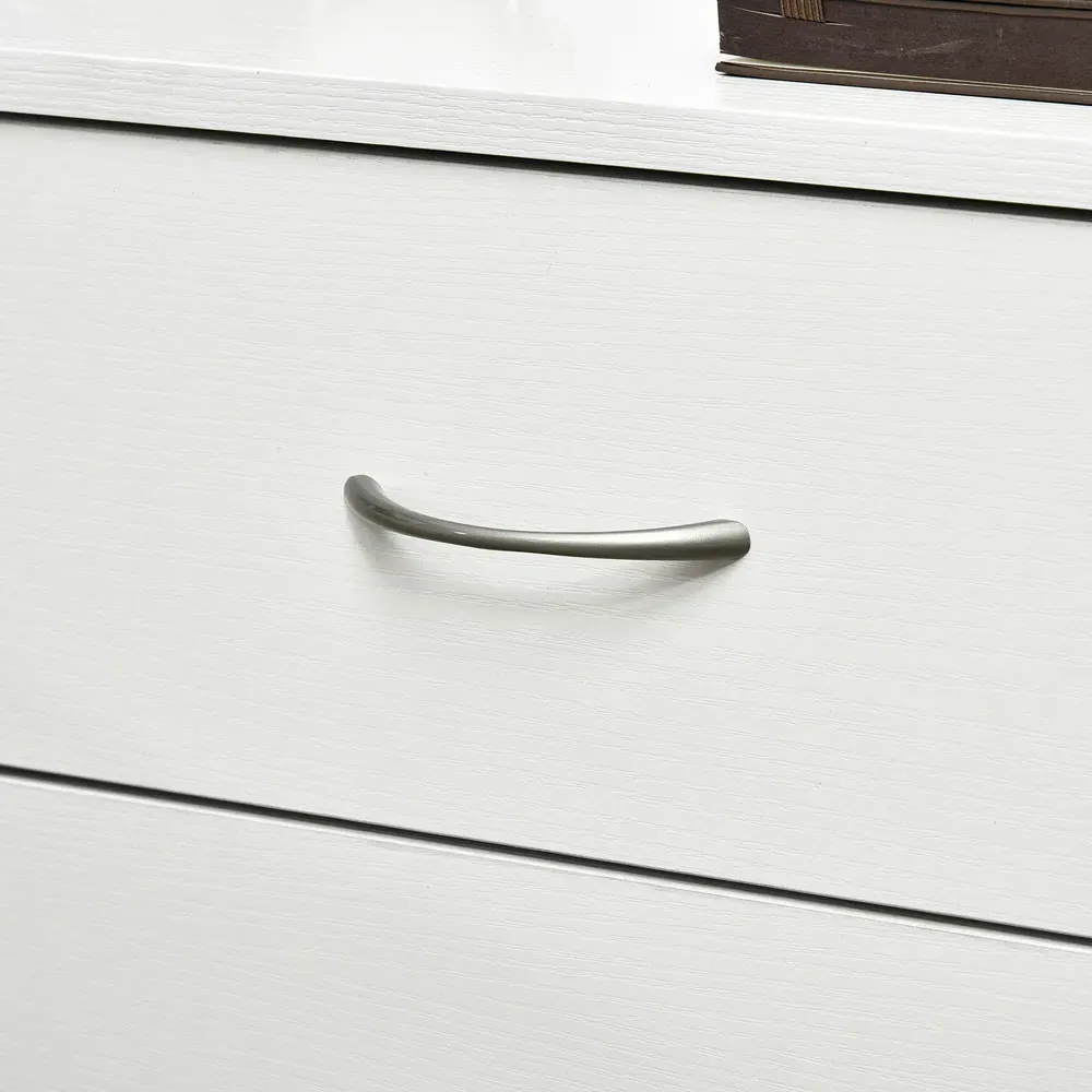 3 Drawer Bedside Table - White, Wood