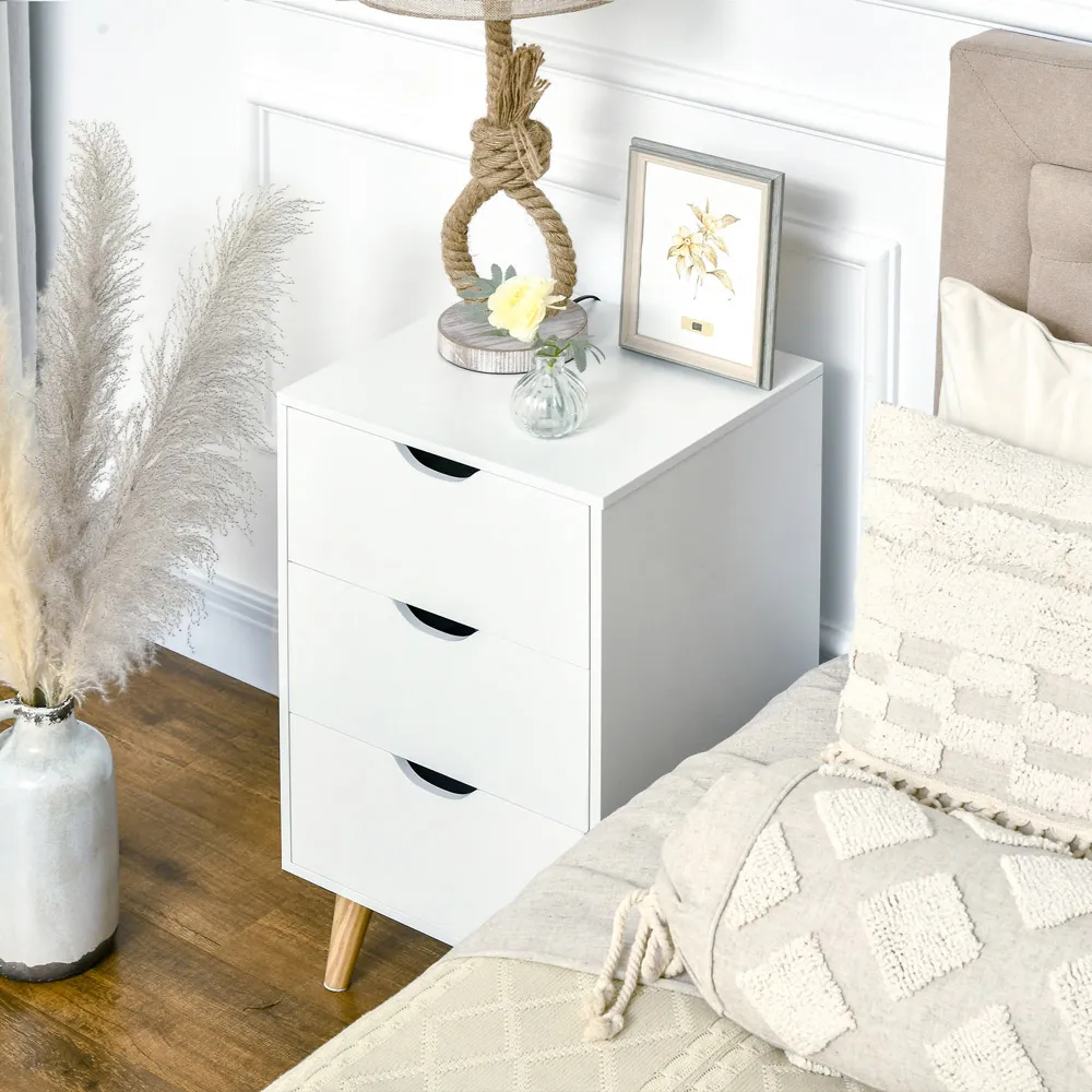 3 Drawer Chest of Drawers - Cream