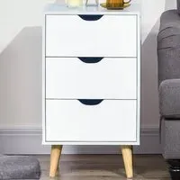 3 Drawer Chest of Drawers - Cream