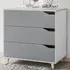 3 Drawer Storage Cabinet - Grey