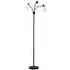 3 Light Arc Tree Floor Lamp - Black