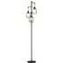 3 Light Industrial Floor Lamp - Black