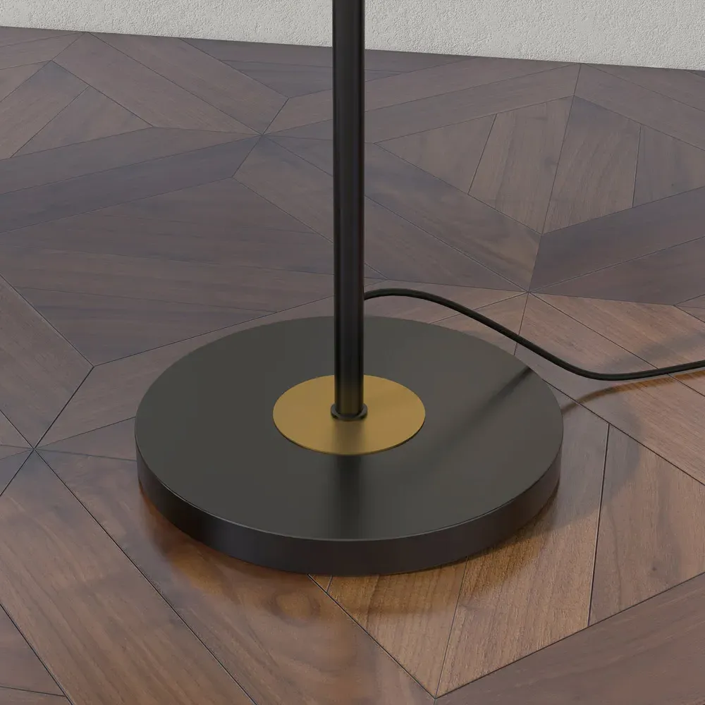 3 Light Tree Floor Lamp - Grey