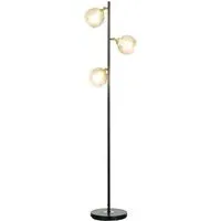 3 Light Tree Floor Lamp - Grey
