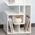 3 Tier Side Table with Storage - White, Particle Board