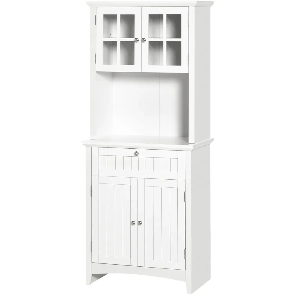 4 Door 2 Drawer Kitchen Storage Cabinet - White