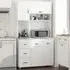 4 Door 3 Drawer Kitchen Storage Cabinet - White