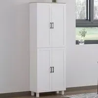 4 Door Kitchen Storage Cabinet - White