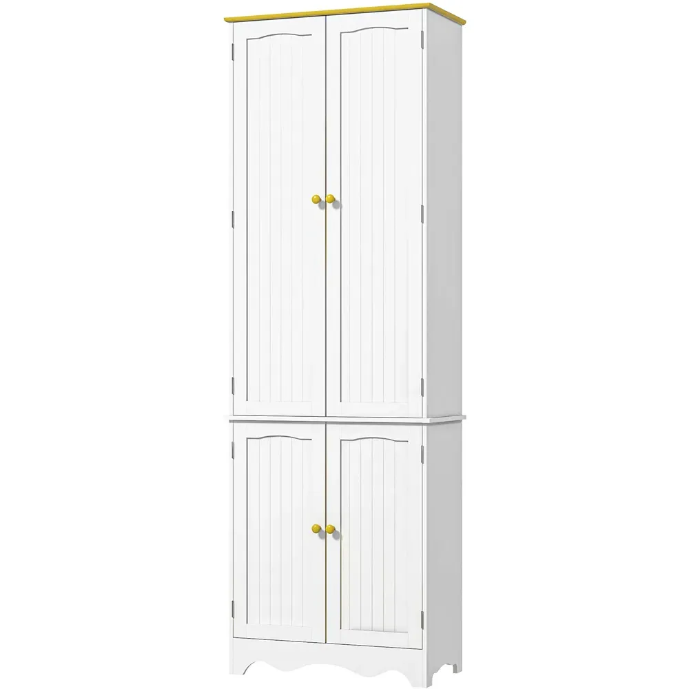 4 Door Kitchen Storage Cabinet - White