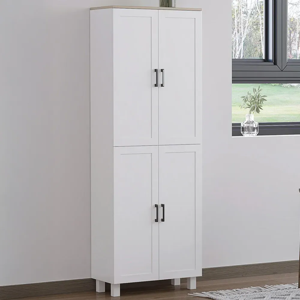 4 Door Kitchen Storage Cabinet - White