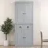 4 Door Kitchen Storage Cabinet with Drawer - Grey