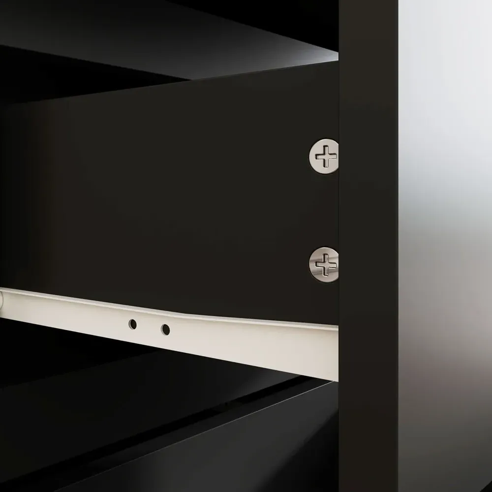 4 Drawer Chest of Drawers - Black