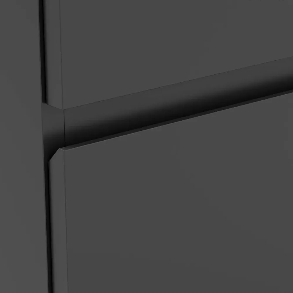 4 Drawer Chest of Drawers - Black