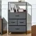 4 Drawer Chest of Drawers - Black