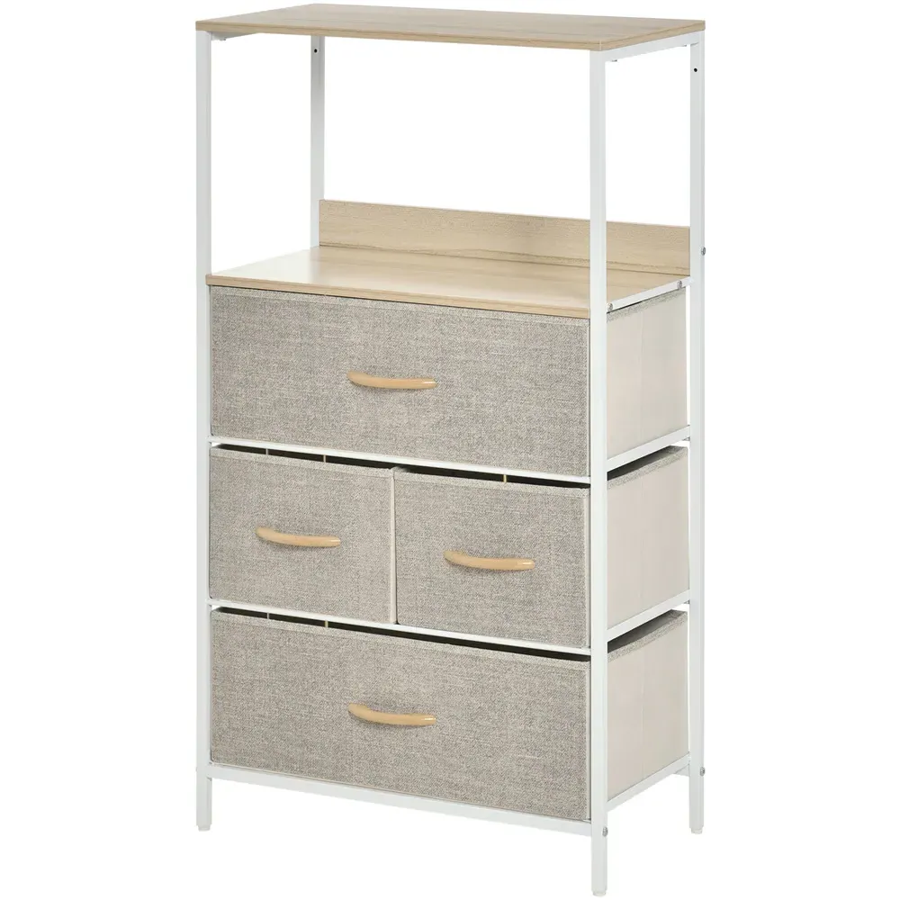 4 Drawer Chest of Drawers - White