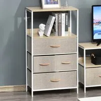 4 Drawer Chest of Drawers - White
