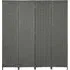4 Panel Folding Privacy Screen - Grey