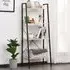 4 Shelf Ladder Bookcase - Black, Natural