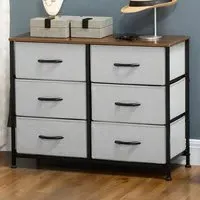 6 Drawer Chest of Drawers - Grey