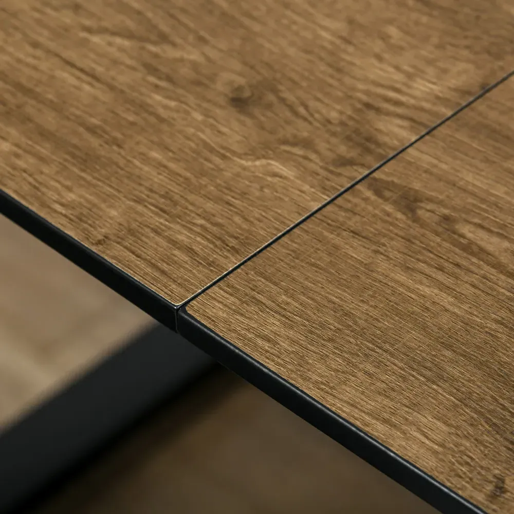 6 Seater Extendable Dining Table - Brown