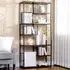 7 Shelf Bookcase - Brown, Steel
