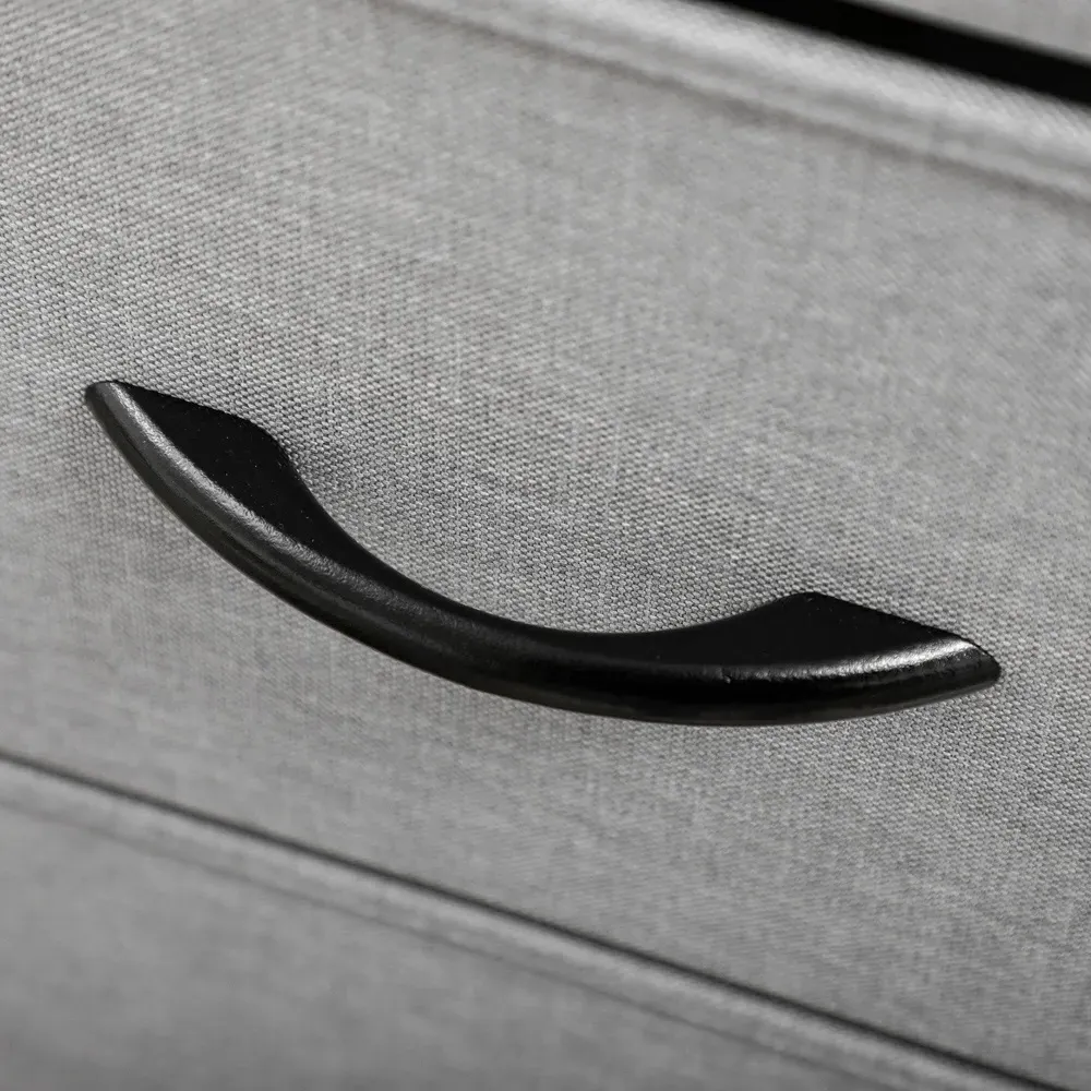 8 Drawer Wide Chest of Drawers - Grey