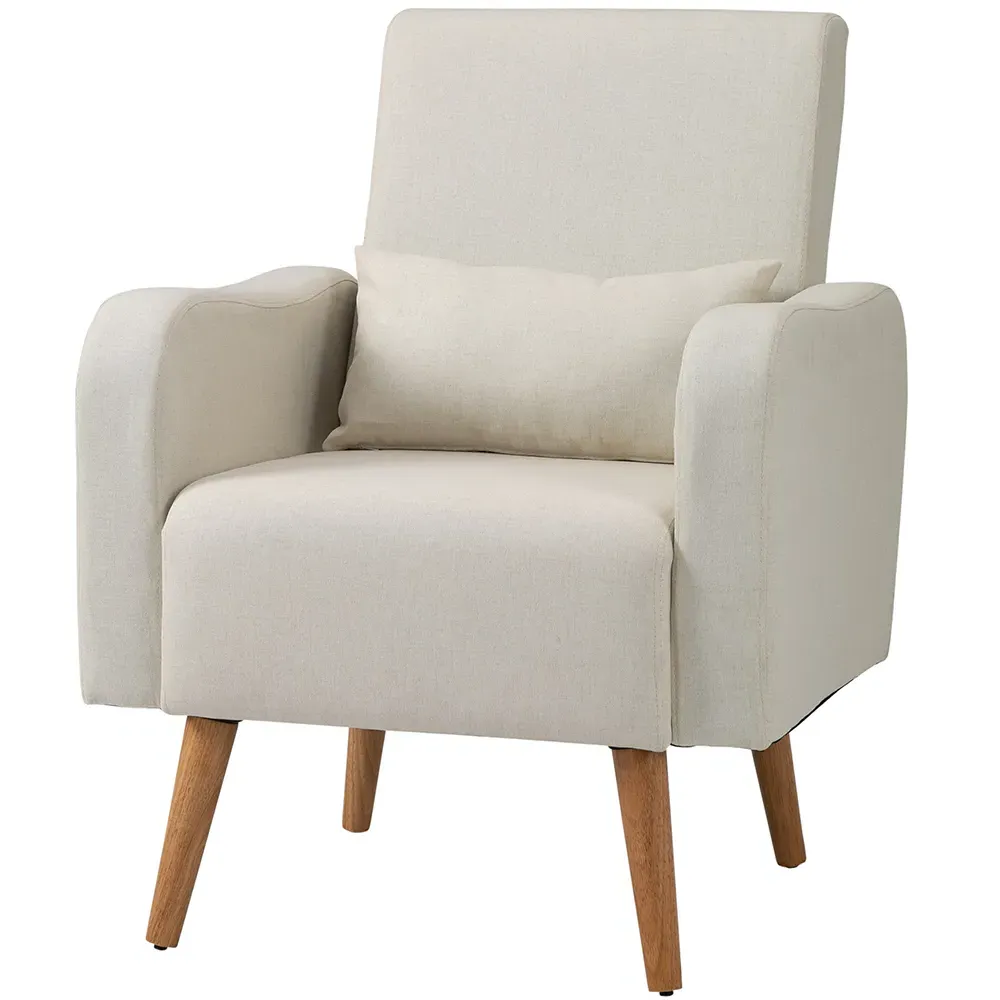 Accent Armchair - Cream, Linen