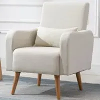 Accent Armchair - Cream, Linen