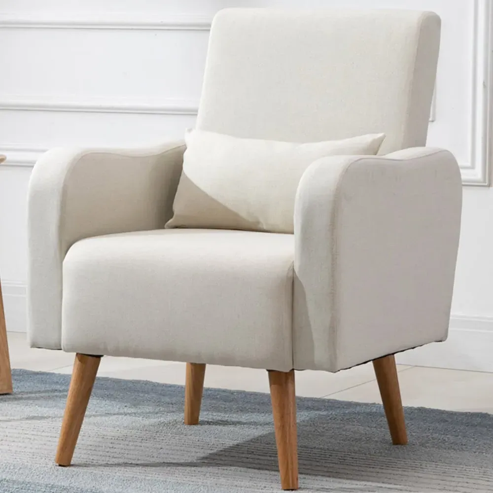 Accent Armchair - Cream, Linen