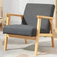 Accent Chair - Dark Grey, Fabric