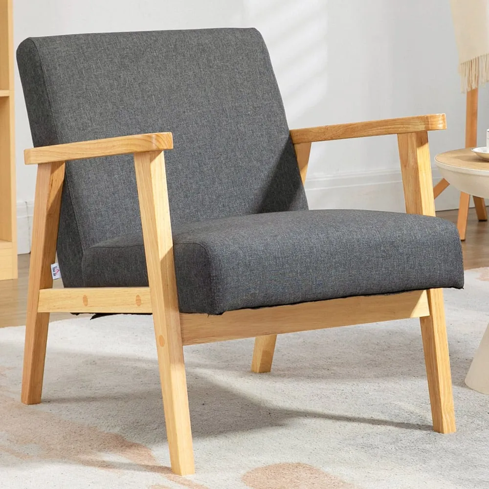 Accent Chair - Dark Grey, Fabric