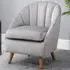 Accent Chair - Grey, Velvet